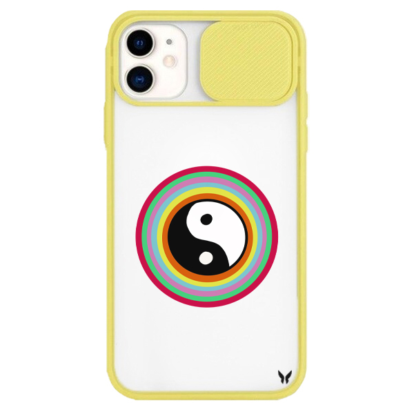 Colorfull Ying Yang Kamera Sürgülü Kılıf