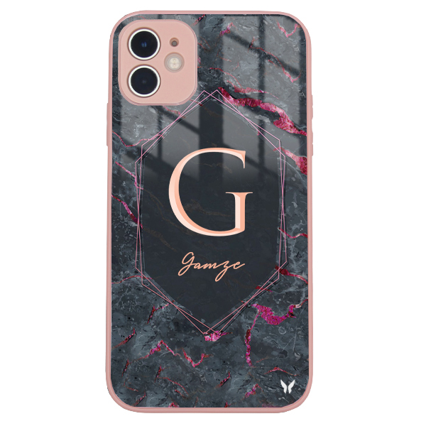 Miranda Mermer Pembe Glossy Telefon Kılıfı